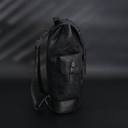 Louis Vuitton Christopher PM Backpack Monogram Shadow Black Leather