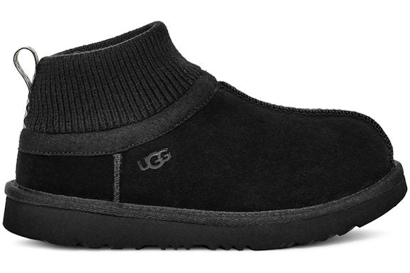 UGG Classic Ultra Stretch Cuff Slipper - Black (Kids)